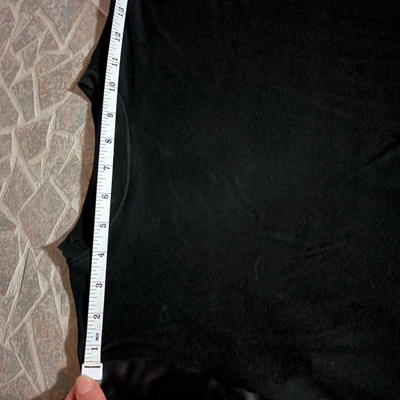 Sz 4/6 NWT Lascana top faux leather sleeves - Picture 9 of 9